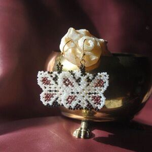 Beaded Butterfly Earrings